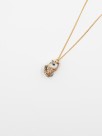 necklace pendant porcelain owl hand painted chain