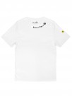Organic cotton cat embroidered sentence T-shirt