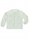 cotton hand drawn daisy floral pattern blouse