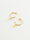 Nach porcelain daisy flower earrings