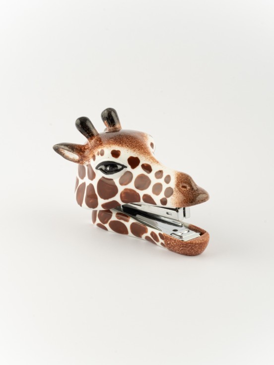 Agrafeuse girafe en porcelaine