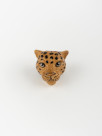 Leopard jewel in porcelain and zamak to clip
