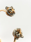 adjustable bracelet animal tiger in hand painted porcelain