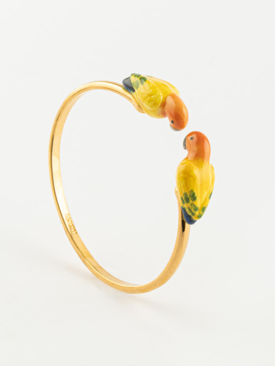 Yellow parrot bracelet