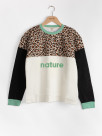 sweat léopard nature coton bio