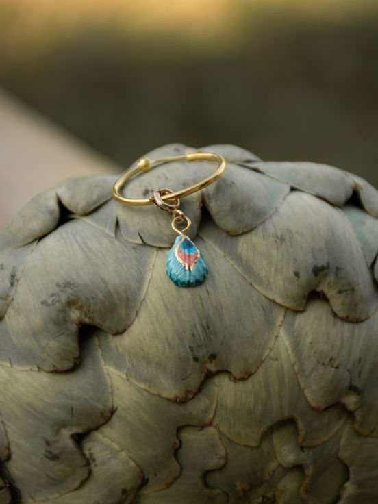 Peacock feather charm's