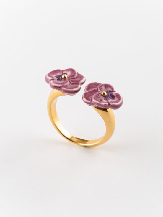 Pansy FacetoFace ring