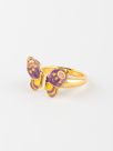Purple butterfly FacetoFace ring