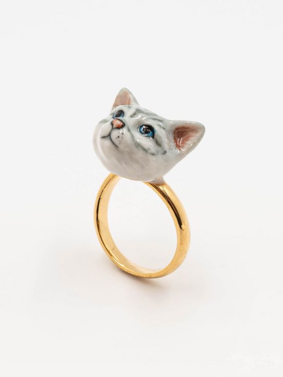 Bague chat tabby