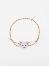 Tabby cat multicolour charm's bracelet