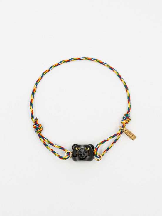 Bracelet charm's multicolore panthère noire