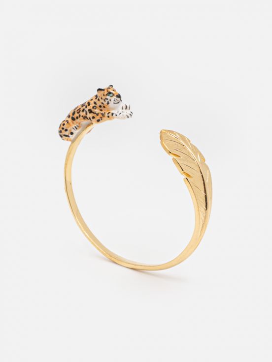Leopard & palm FaceToFace bracelet