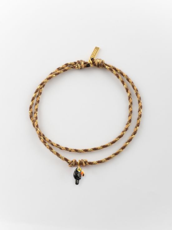 Toucan multicolor charm's bracelet