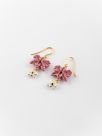 Orchids white & pink earrings