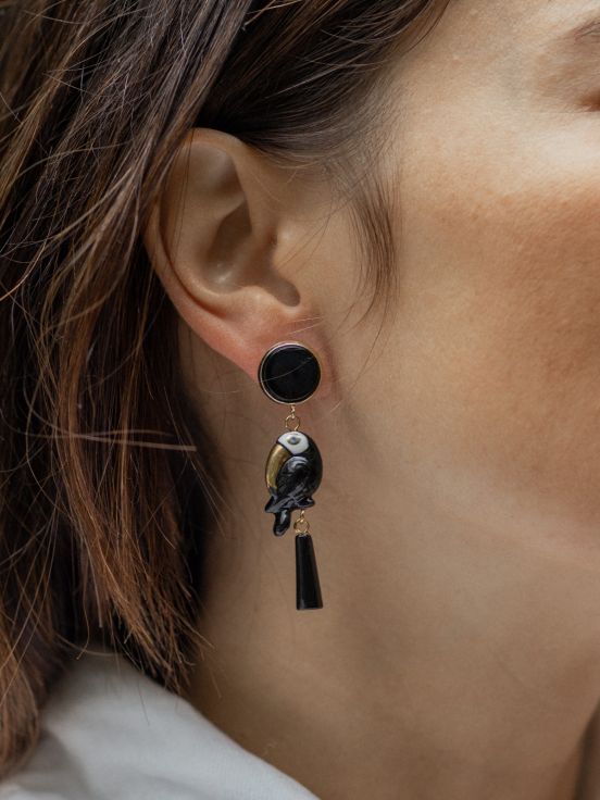 Toucan earrings