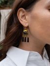 Toucan graphic earrings
