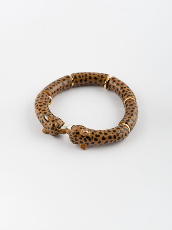 Bracelet perles guépard - Premier amour