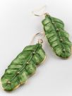 Banana tree leaf earrings