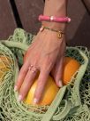 Bracelet perles d'hématite & fruits