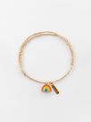 Rainbow cord bracelet - Lucky you