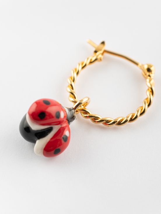 Ladybug mini hoop - Sold individually - Lucky you
