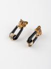 Black leopard earrings - Force de la nature