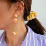 Popcorn dangle earrings