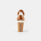 Bouchon de bouteille upcyclé - Cavalier King Charles Marron