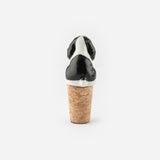 Bouchon de bouteille upcyclé - Cavalier King Charles Noir