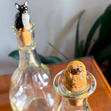 Bouchon de bouteille upcyclé - Chihuahua noir