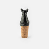 Bouchon de bouteille upcyclé - Chihuahua noir