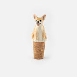Bouchon de bouteille upcyclé - Chihuahua beige