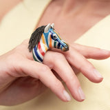 Colorful Zebra Ring