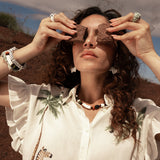 Collier en perles ethnique