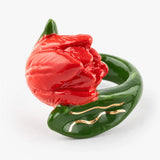 Anillo Tulipe de porcelana