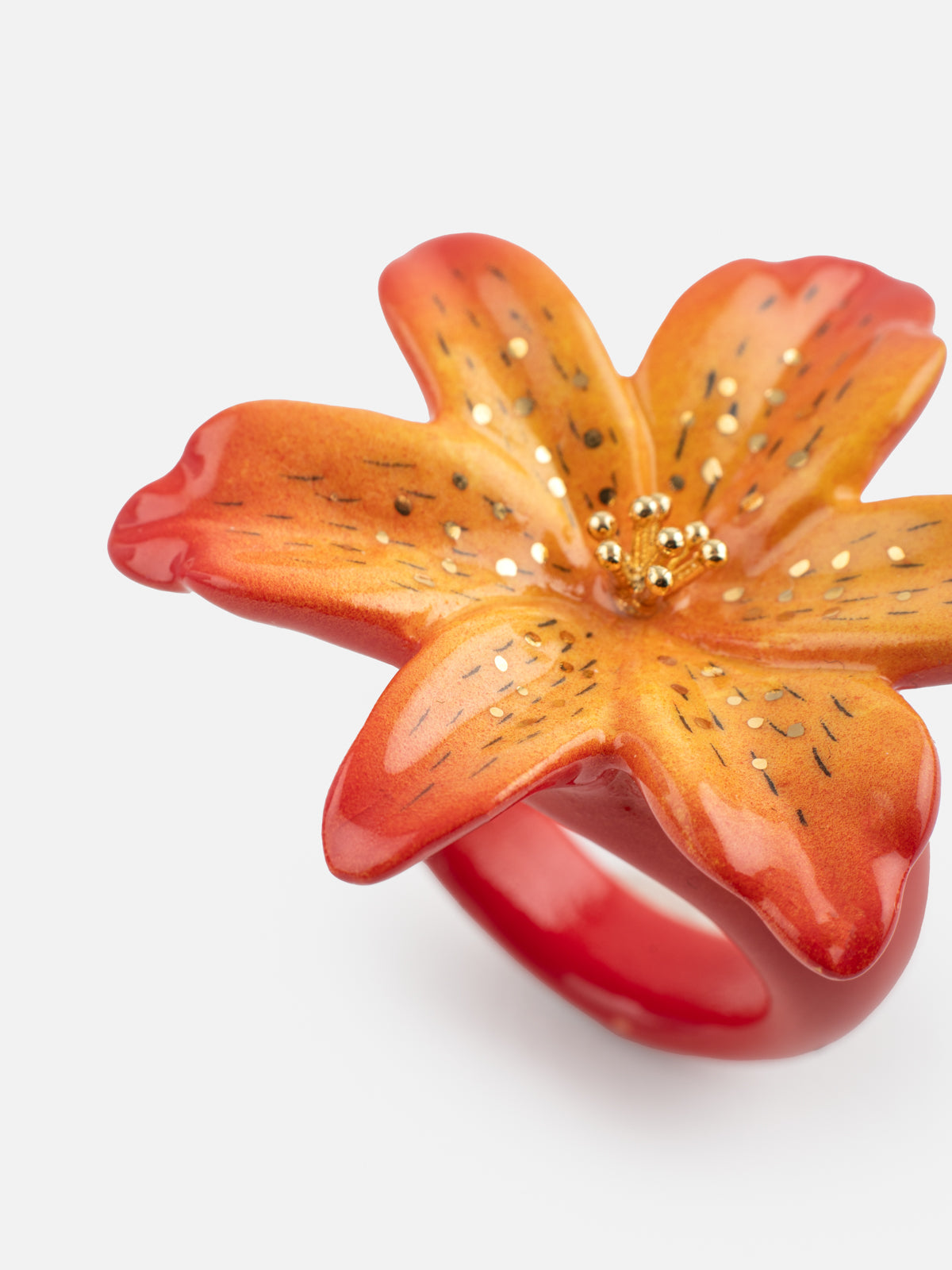 lily flower ring Tiger lily ring – NACH BIJOUX