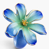 Anillo de porcelana jazmín azul