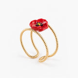 Anillo doble amapola