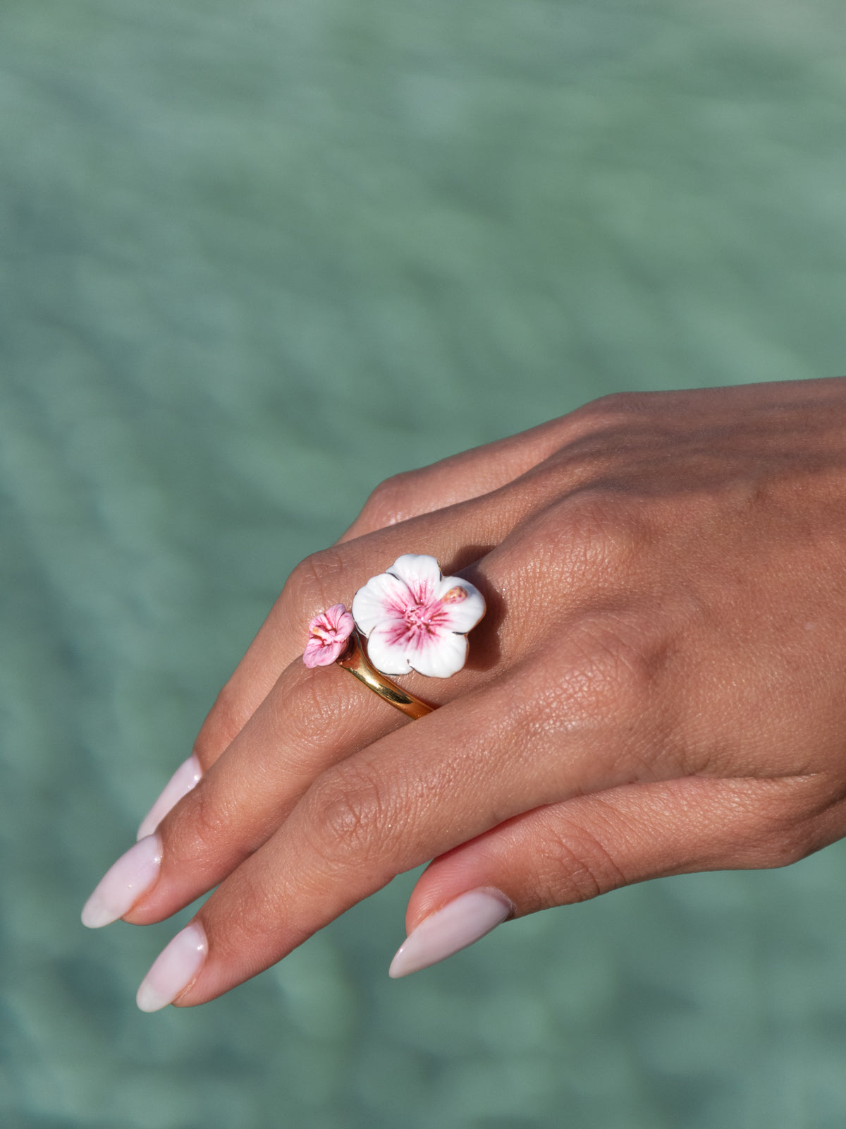 Bague FaceToFace hibiscus