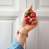 Red anemone ring
