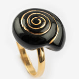 Black snail ring