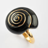 Black snail ring