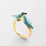FaceToFace Bird Ring Blue Warbler