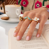 FaceToFace Bird Ring Blue Warbler