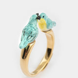 FaceToFace Bird Ring Blue Warbler