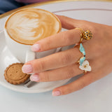 FaceToFace Bird Ring Blue Warbler