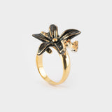 Bague fleur d'Erine et léopard