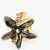 Bague fleur d'Erine et léopard