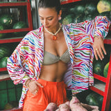 Boucles d'oreilles puces moyennes - Lys rose