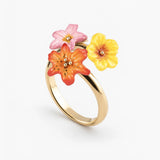 Anillo de flores tropicales múltiples